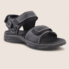 FUEL Oliver Trendy Comfortable & Outdoor Casual Sports Sandal for Men's (Black)