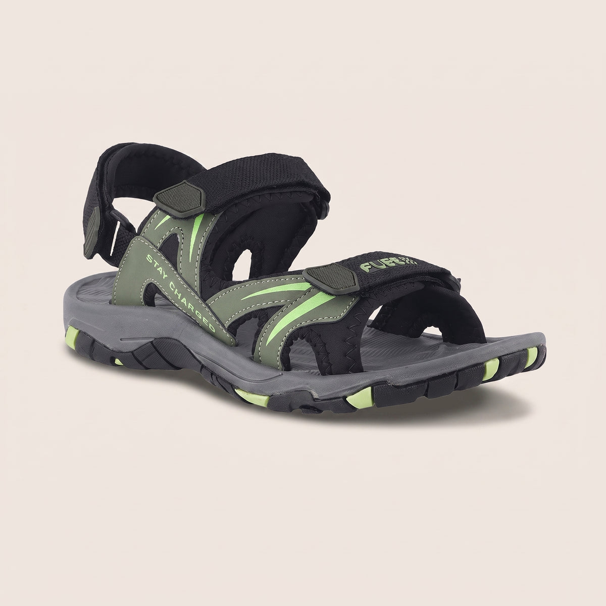 FUEL Prime Light-weight Sandals For Men's (Green)