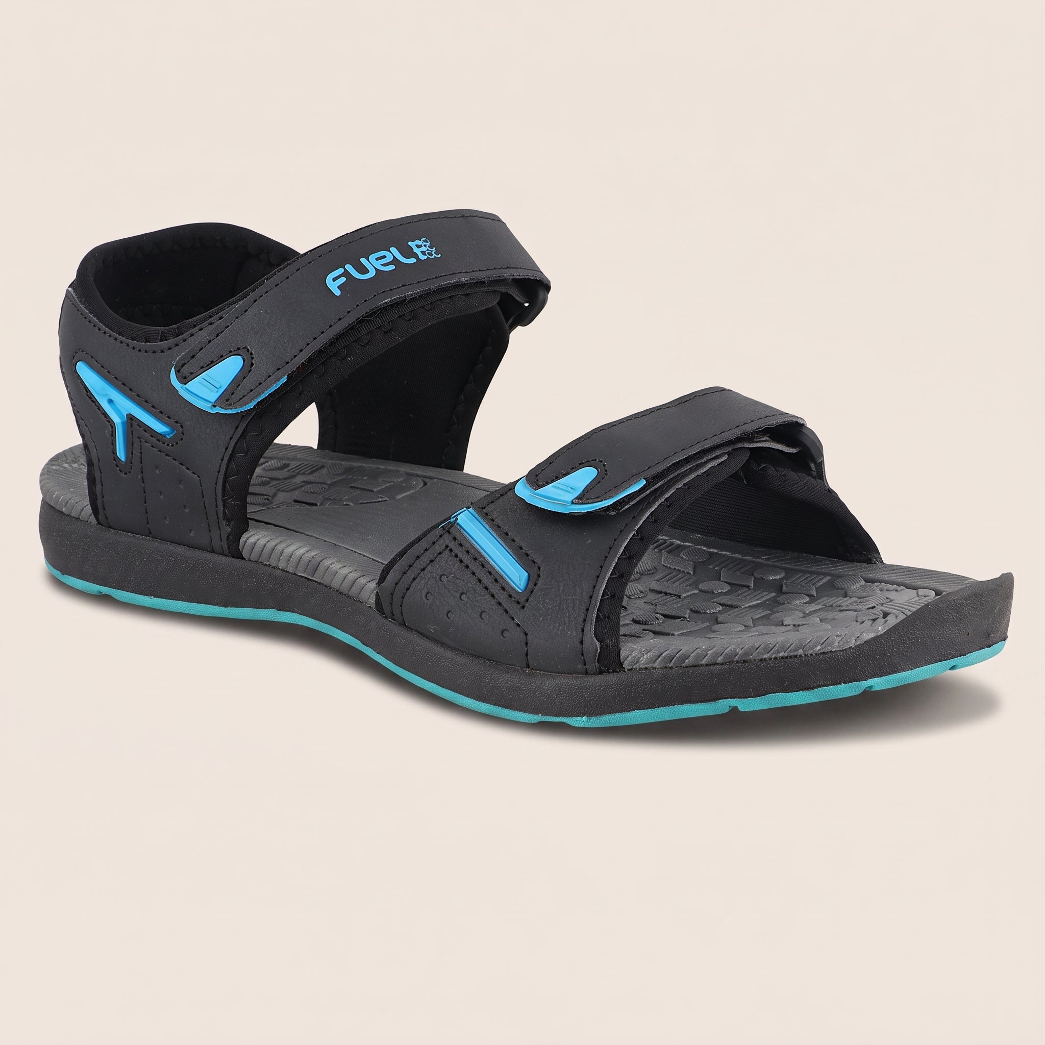 FUEL Mark Durable Sports Sandals For Men's (Black)