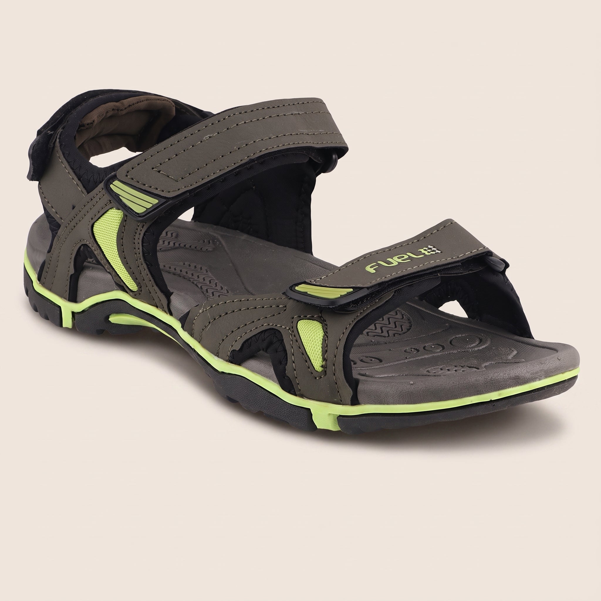FUEL Jordan Men’s Anti-Skid Sole Outdoor Sandals (Olive)