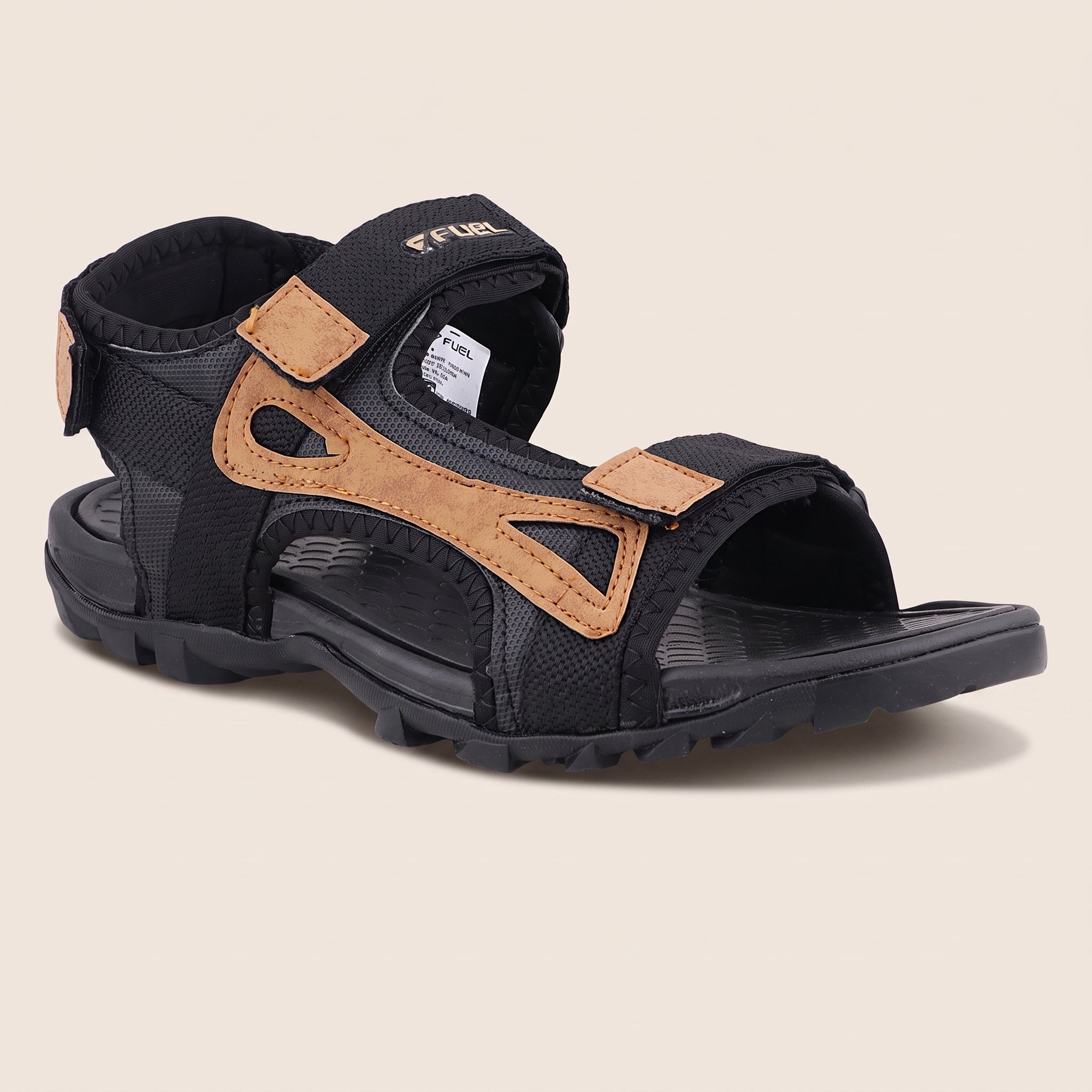 FUEL Punch-03 Comfortable & Trendy Casual Sports Sandals for Men (Beige)