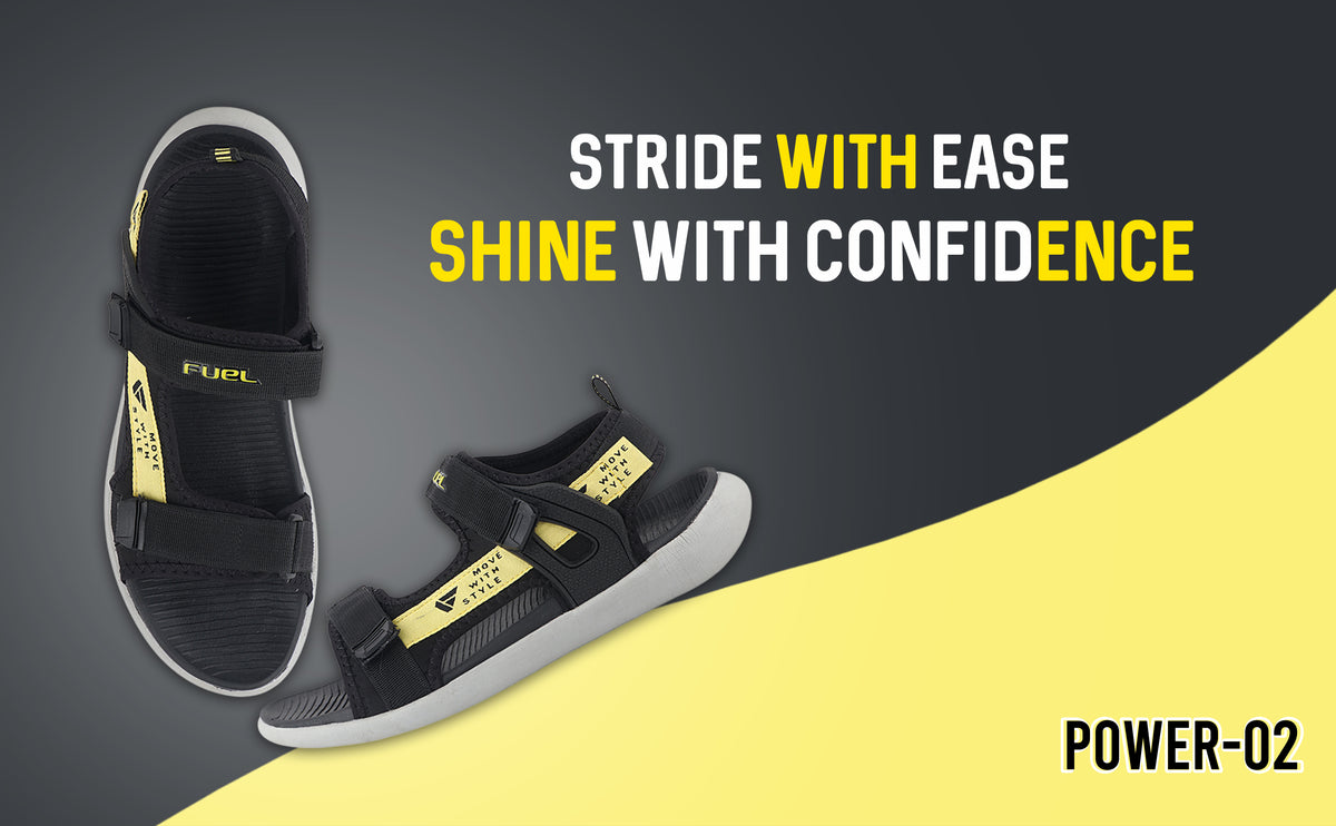FUEL Power-02 Fully Comfort EVA Sandal For Men's (Black)