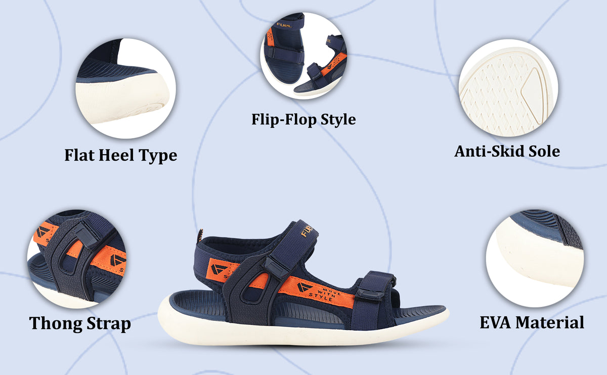 FUEL Power-02 Fully Comfort EVA Sandal For Men's (Navy)