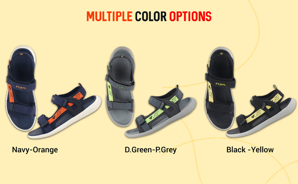 FUEL Power-02 Fully Comfort EVA Sandal For Men's (Black)