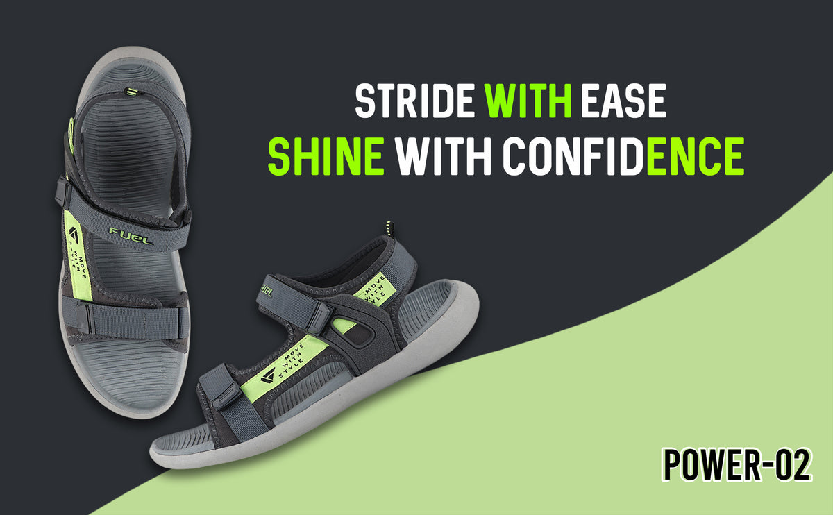 FUEL Power-02 Fully Comfort EVA Sandal For Men's (Grey)