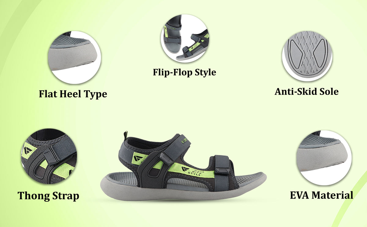FUEL Power-02 Fully Comfort EVA Sandal For Men's (Grey)