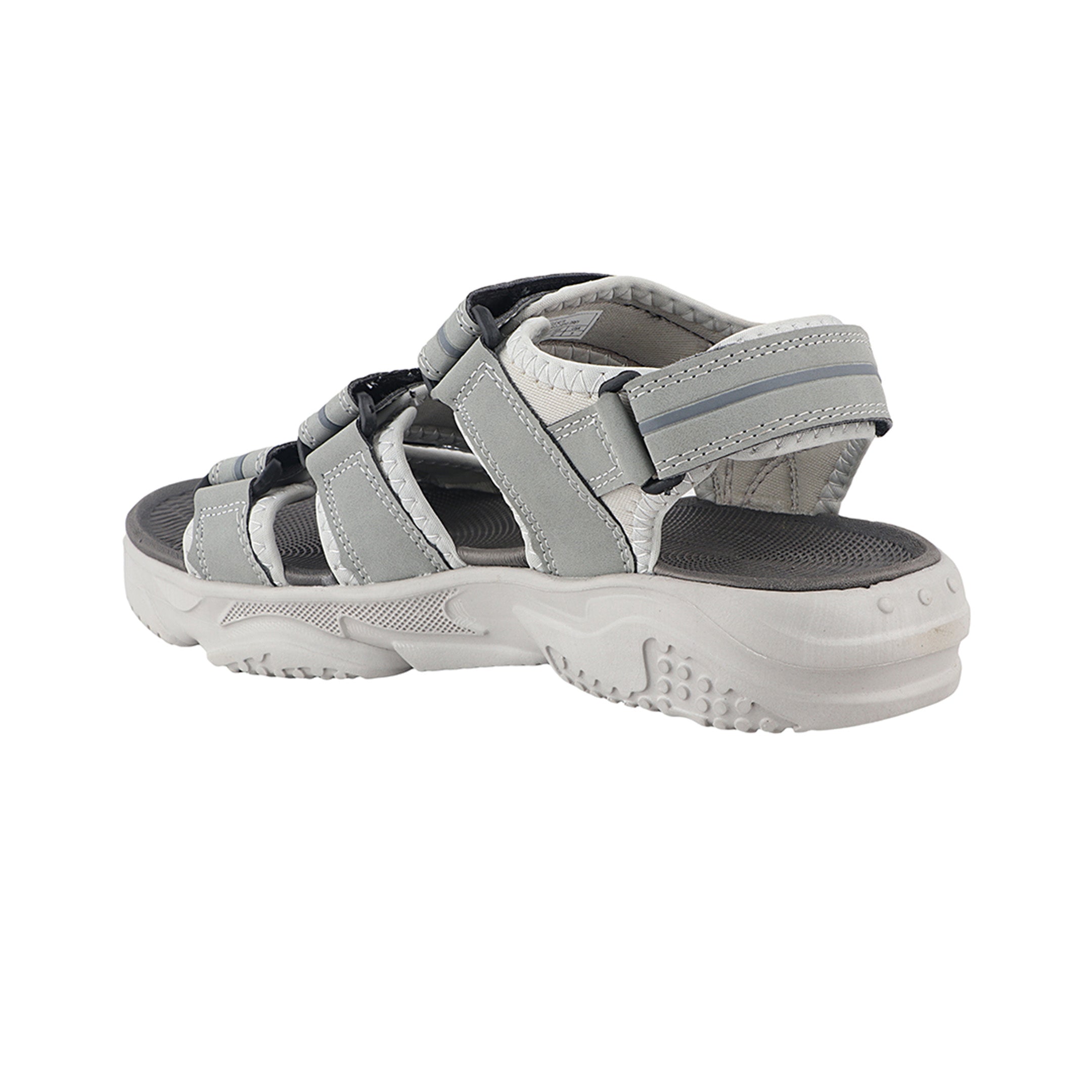 FUEL Keta-01 Comfortable & Lightweight with Soft Cushioning Sports Sandals for Men's (Grey)
