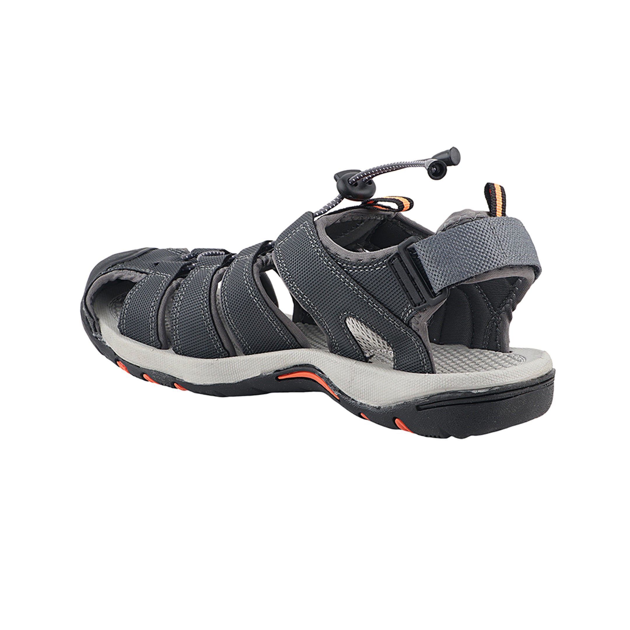 Fuel Soldier-08 Fisherman Sandals for Men (Grey-Orange)