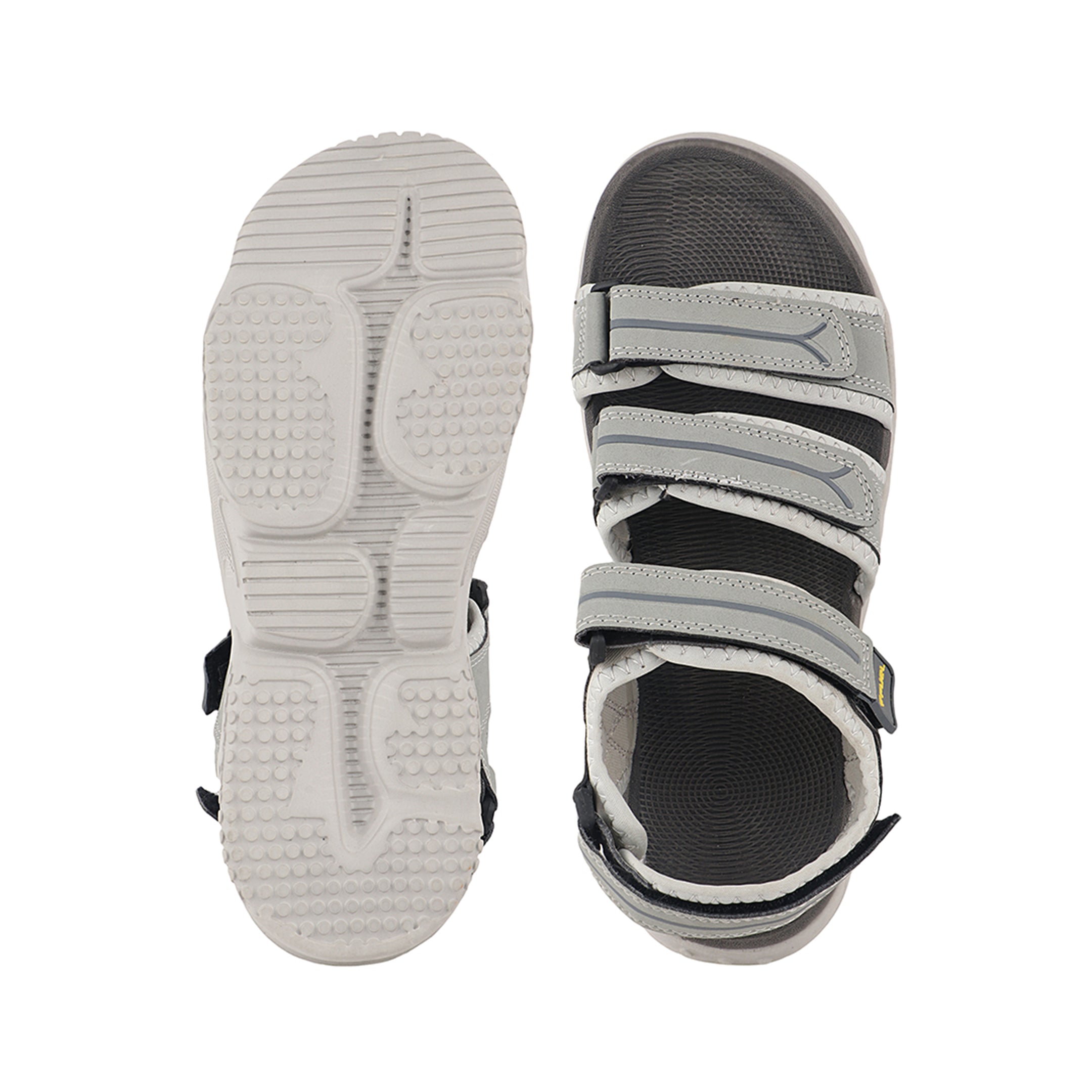FUEL Keta-01 Comfortable & Lightweight with Soft Cushioning Sports Sandals for Men's (Grey)