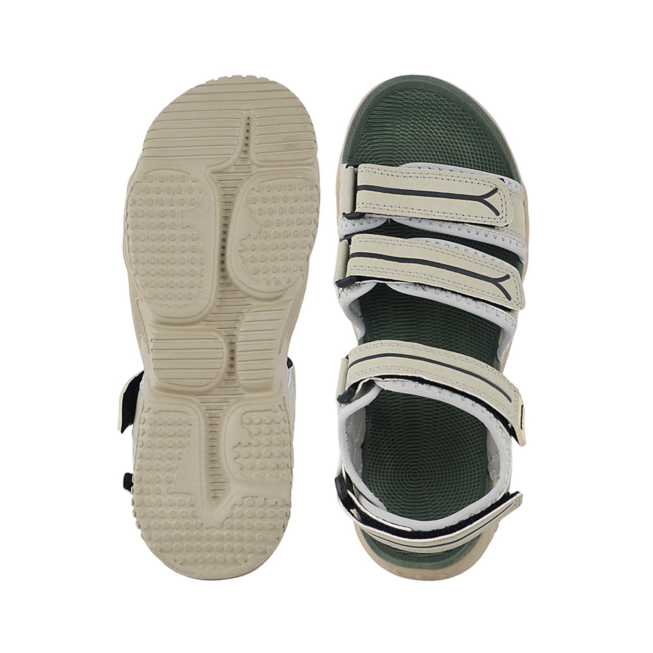 FUEL Keta-01 Comfortable & Lightweight with Soft Cushioning Sports Sandals for Men's (Olive)