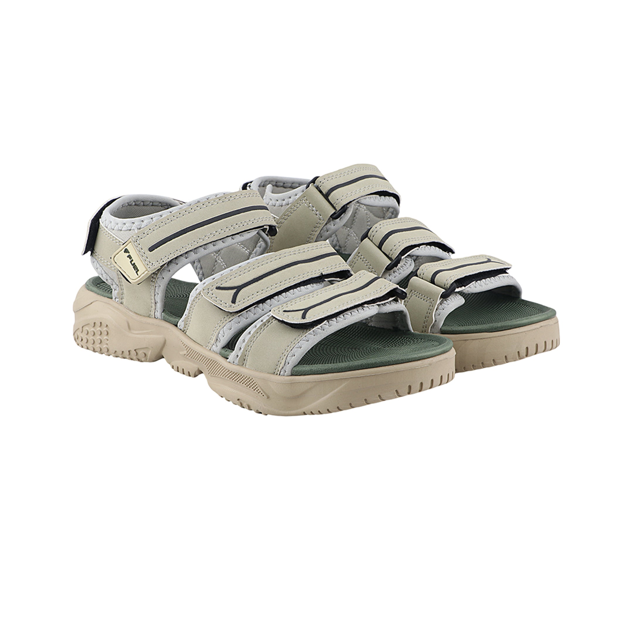 Fuel Keta Sandals For Men's (Beige-Olive)