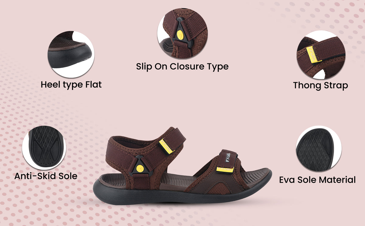 FUEL Shifter Comfortable EVA Sandal For Men's (Brown)