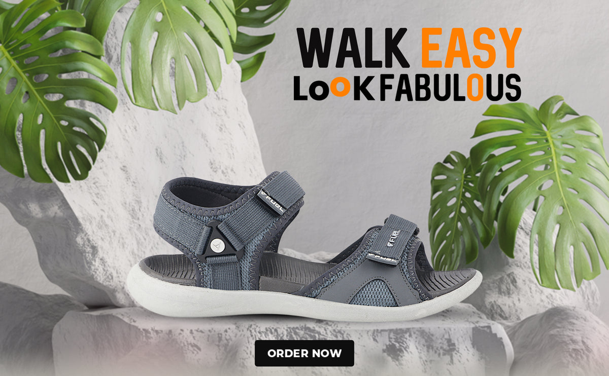 FUEL Soldier-14 Daily-wear Slip Resistant Fishermen Sandal for Men (Black)