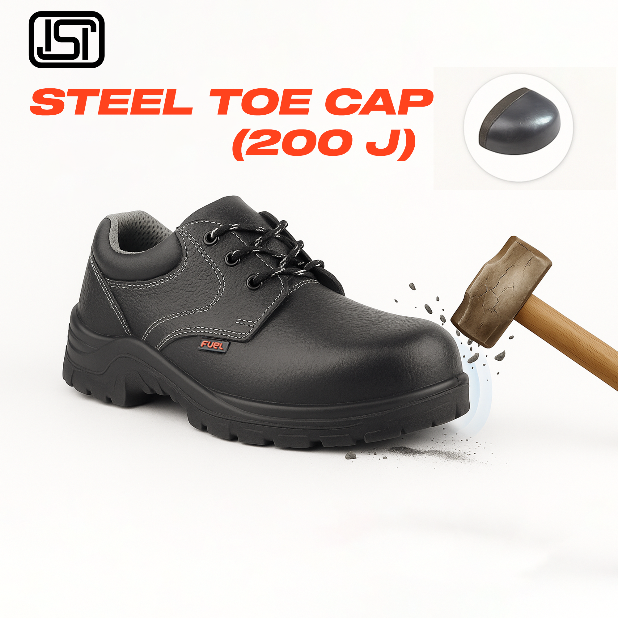 Fuel Spear SD Safety Shoes for Men's (Black)