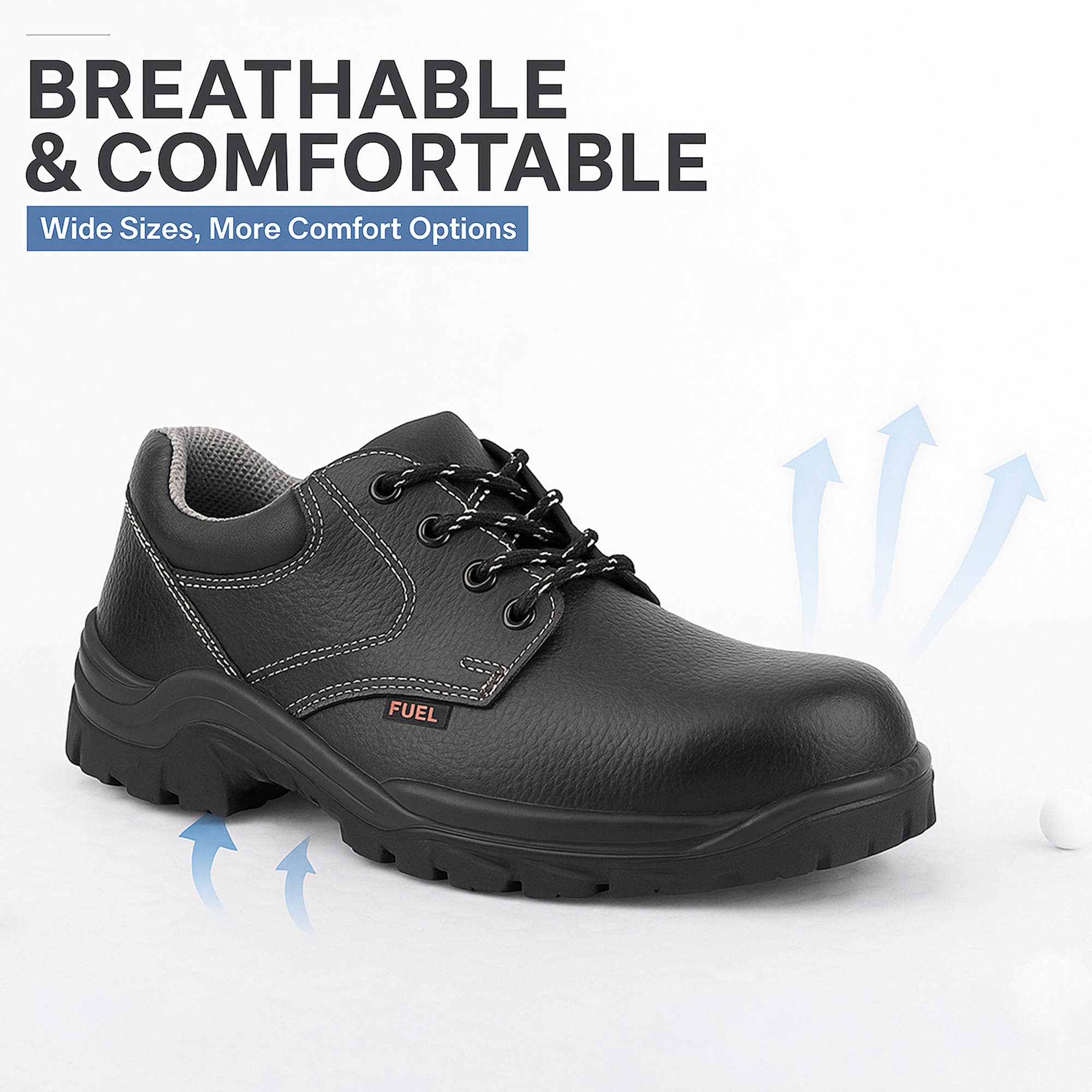 Fuel Spear SD Safety Shoes for Men's (Black)