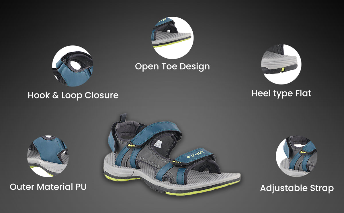 FUEL Splendor Comfortable Sandals For Men's (Blue)