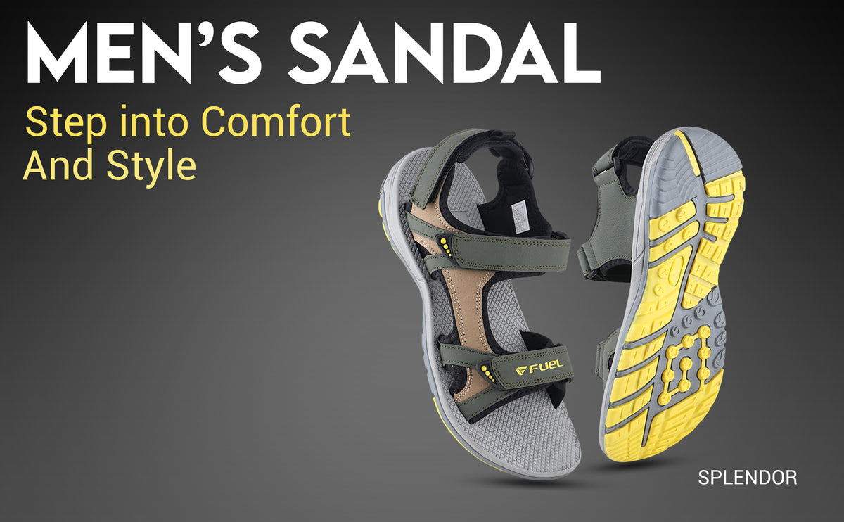 FUEL Splendor Comfortable Sandals For Men's (Olive)