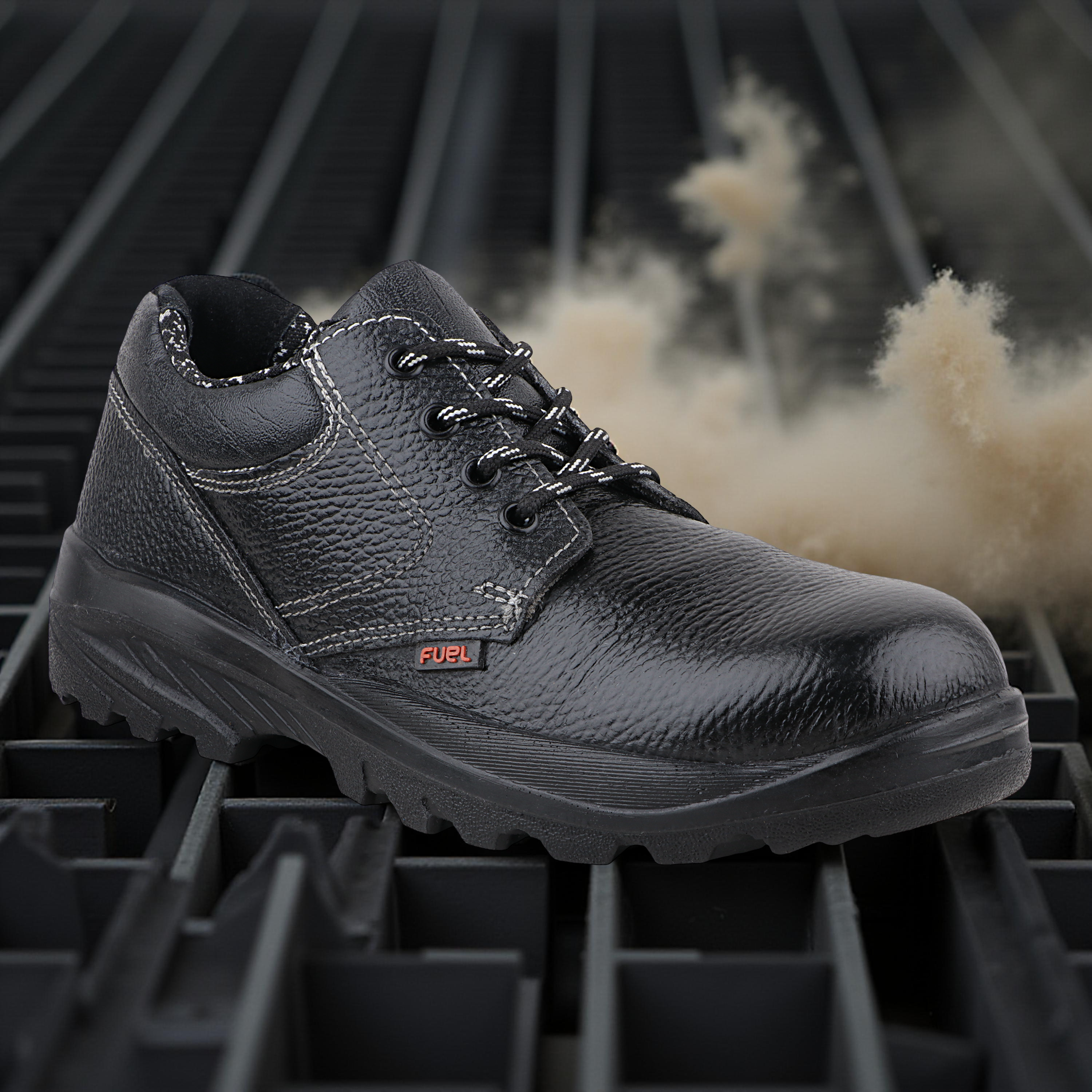 FUEL Squad DD Safety Shoes for Men Industrial PU Single Density Sole, 200J Steel Toe, Energy Absorption (Sizes -6UK - 11UK/India) (Copy)