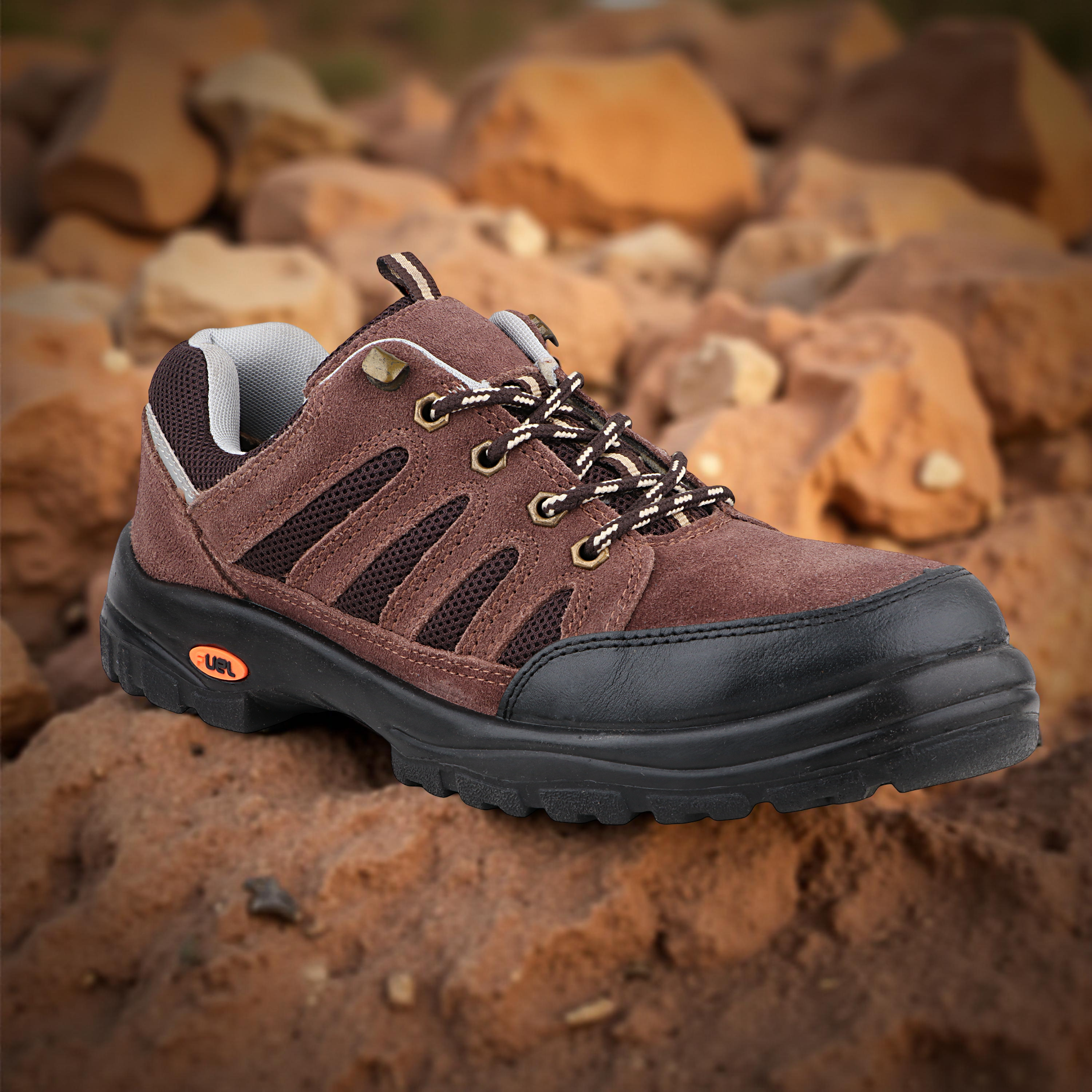 FUEL Torpedo Industrial Safety Shoes for Men in PU Single Density with 200J Metallic Toe Cap