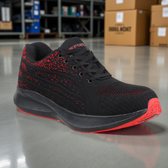 FUEL Trendy Safety Shoes in Strong Knitted Fabric, Metallic toe cap (200 J) Toe with EVA Sole