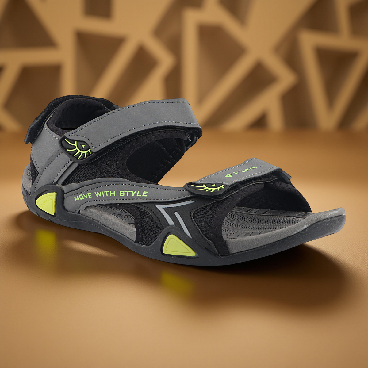 Fuel Victor Sandals For Men's (Olive-Yellow)