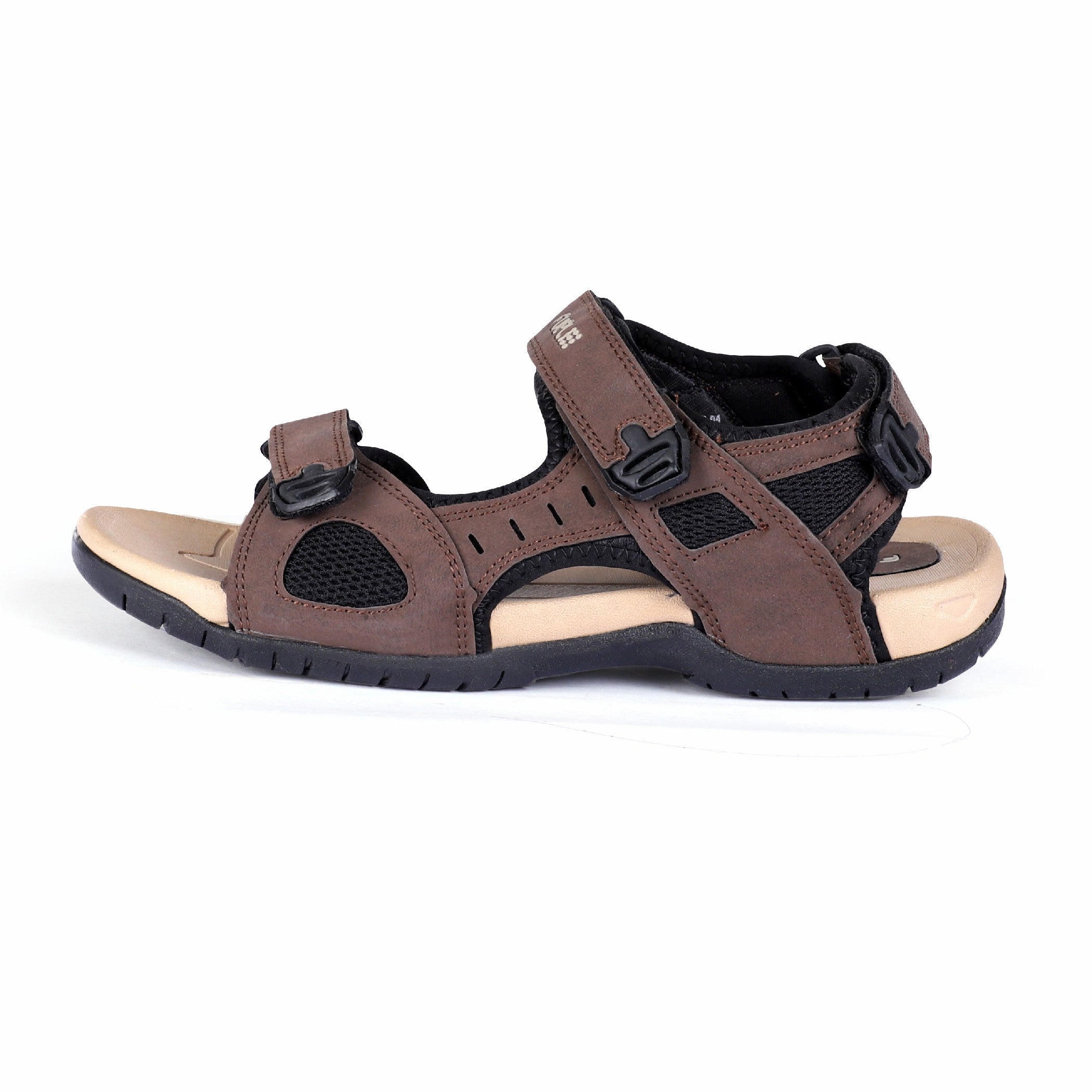 Handmade in Italy mens sandals in dark brown leather | The leather craftsmen