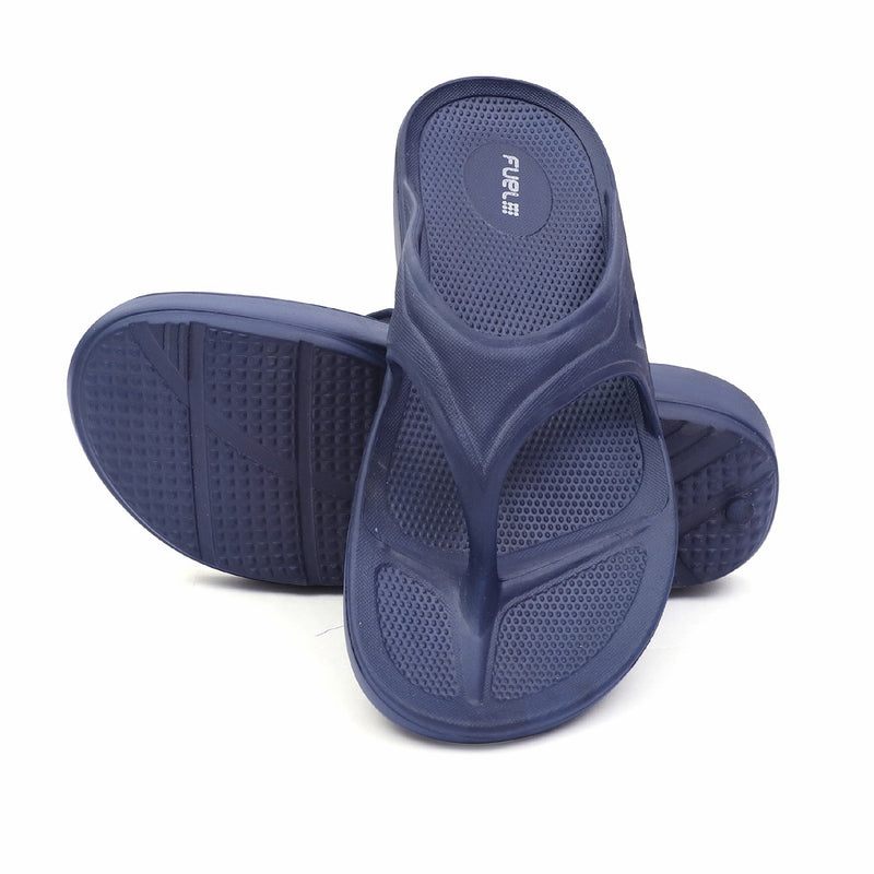 FUEL Extra Comfort Navy Men's Flip-Flops Slippers Lightweight, Non-Slip Thong & Skin Friendly,EVA Provides Optimum Support To Heel Slippers