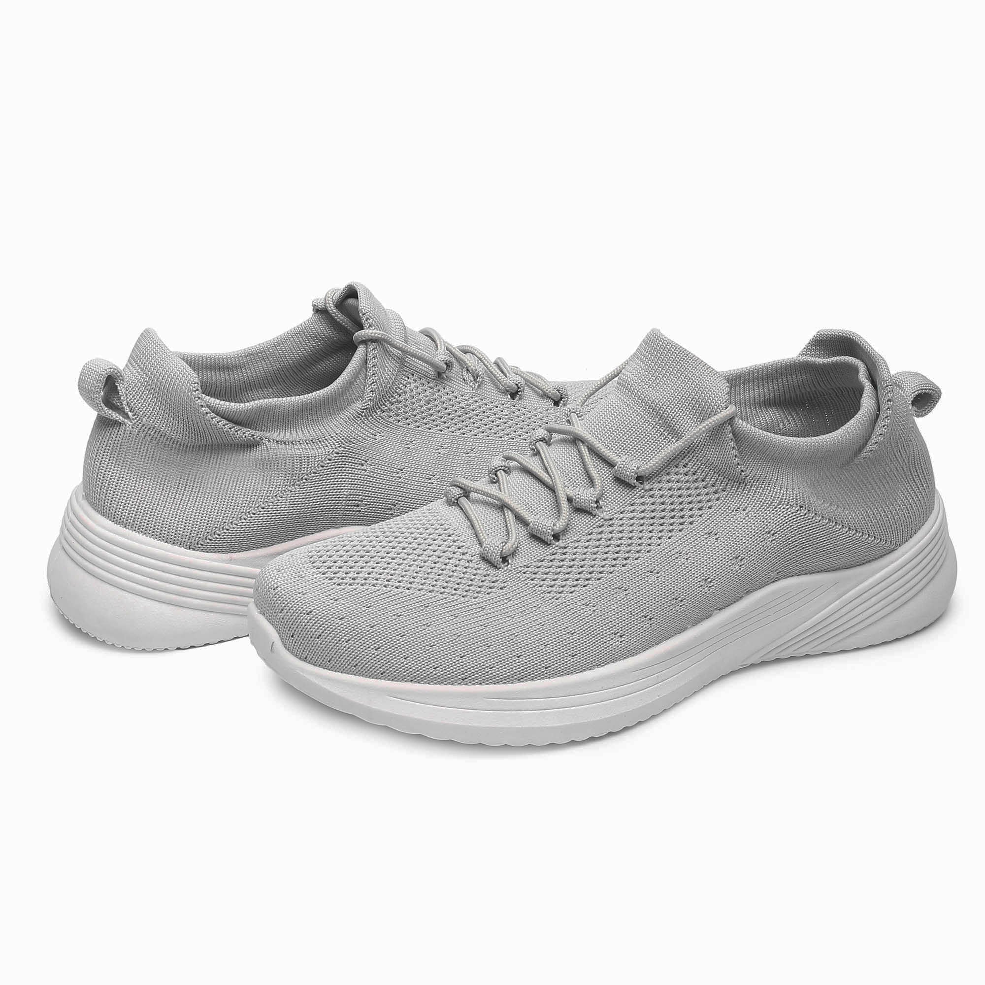 FUEL Trenzo Grey Girls Sneakers for Walking/Running | Comfortable, Lightweight & Breathable, Dailywear | Girls Stylish Footwear & Orthotic Technology