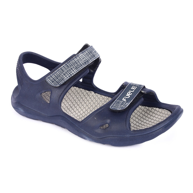 FUEL Jacob Black Navy D.Grey Men’s Sandal For Dailywear| Lightweight, Anti skid,Soft, Flexible,Breathable, Casual Male Footwear| Comfortable Gents Stylish Outdoor Sandals & Orthotic Technology