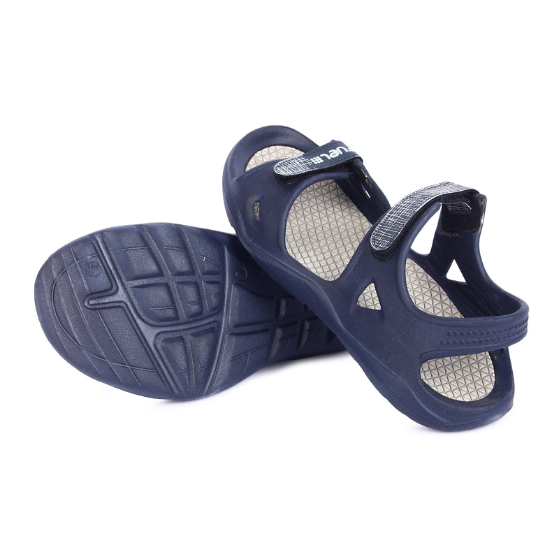 FUEL Jacob Black Navy D.Grey Men’s Sandal For Dailywear| Lightweight, Anti skid,Soft, Flexible,Breathable, Casual Male Footwear| Comfortable Gents Stylish Outdoor Sandals & Orthotic Technology