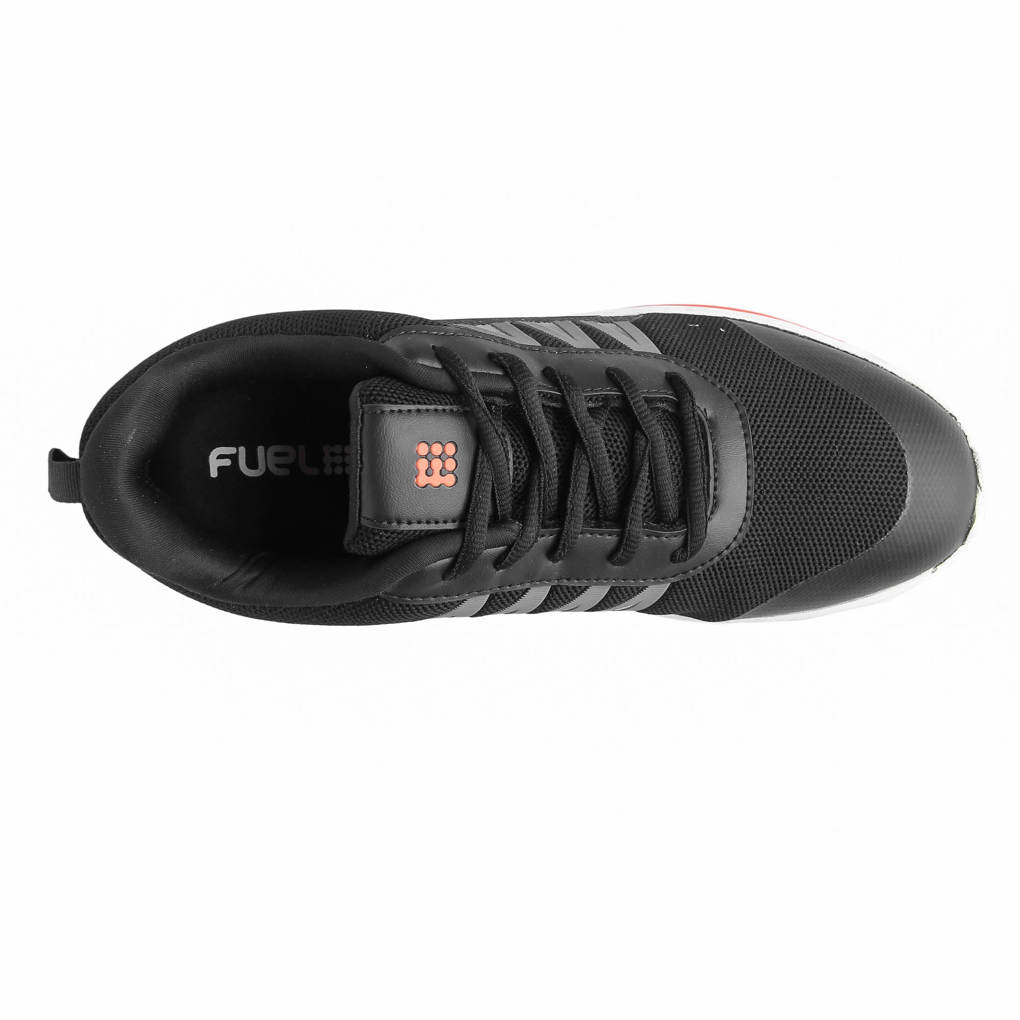 FUEL Polo Black Men's Sneakers for Walking/Running | Comfortable, Lightweight & Breathable, Dailywear | Gents Stylish Footwear