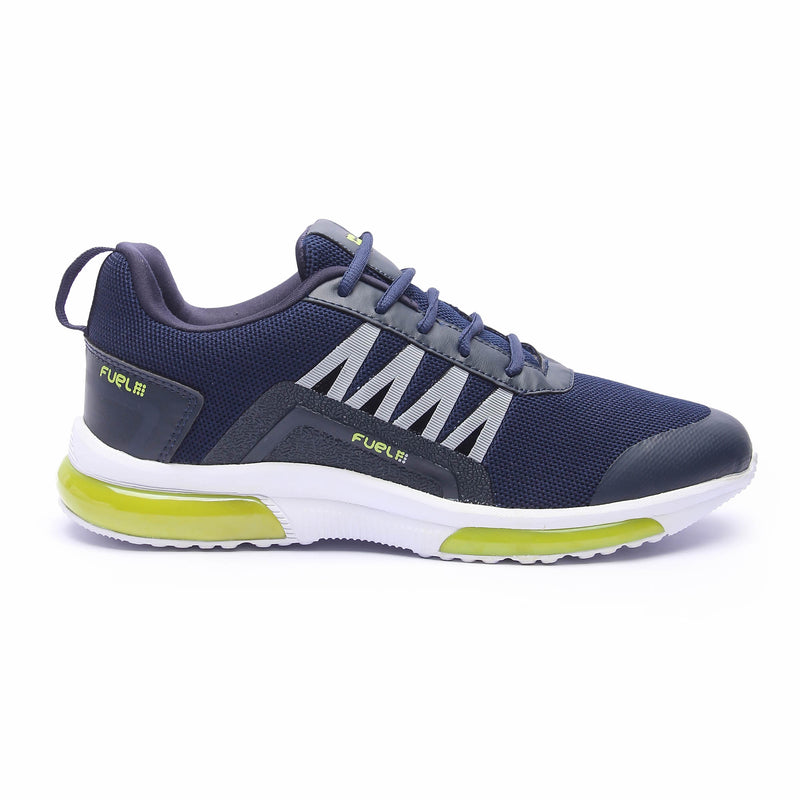 FUEL Polo Navy P.Green Men's Sneakers for Walking/Running | Comfortable, Lightweight & Breathable, Dailywear | Gents Stylish Footwear