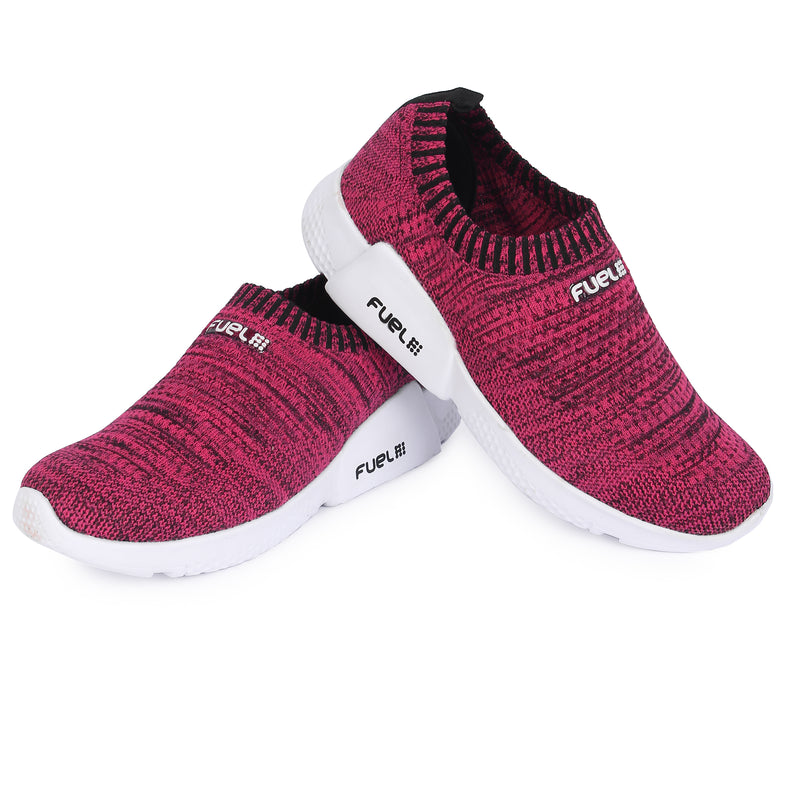 FUEL Lilly Purple Women's Casual Shoes Diabetic and Orthopadedic and Extra Comfortable,Anti-Skid,Breathable,Light-Weight & Durable cushioned Foot Bed, Skin Friendly and Stylish