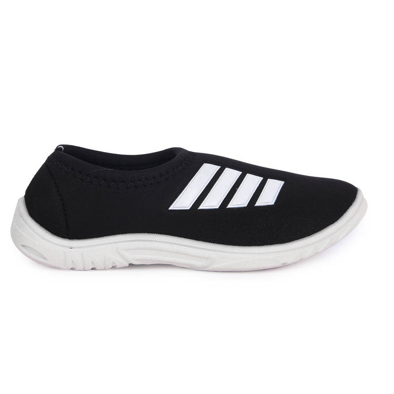 FUEL Comfort  Black & White Girls Ballerina Orthopadedic and Extra Comfortable,Anti-Skid,Breathable,Light-Weight & Durable Cushioned Foot Bed, Skin Friendly and Stylish Belly