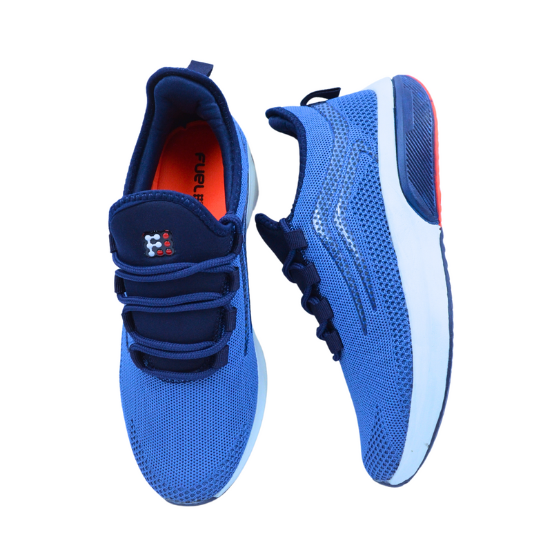 FUEL Flight Navy T.Blue Men's  Sports Shoes for Walking/Running | Extra Comfortable, Lightweight & Breathable, Dailywear | Gents Stylish Footwear & Orthotic Technology Shoes
